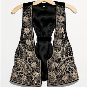 NWOT Free People Giselle Embroidered Vest